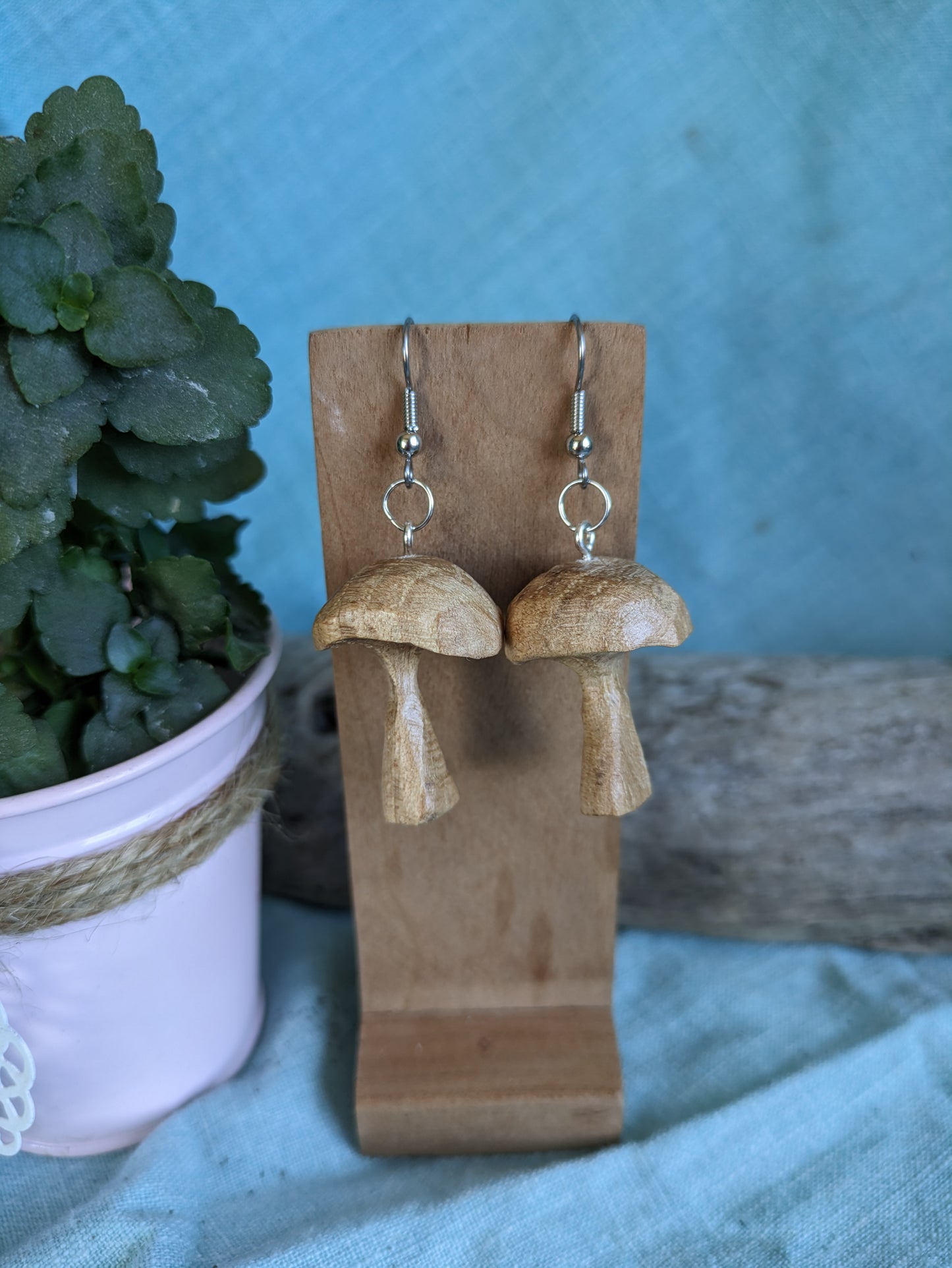 Maple Mushroom Earrings